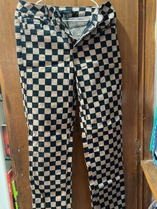 Forever 21 Checkered Jeans