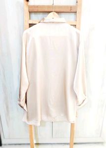 Beige Colour Satin Shirt Bust Size-52