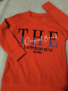 Red Lounge Set with Graphic Tee
