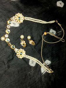 white pearl Jewellery Set
