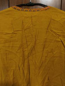 BIBA Mustard Yellow Kurta