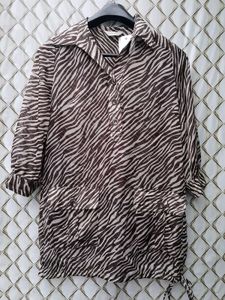 New With Tag Korean Zebra Print Blouse