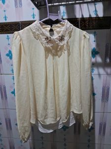 Cute Cream Blouse