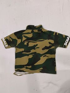 Crop T Shirt With Chain Bust