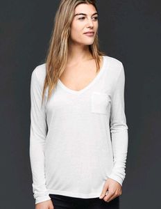 White Long Sleeve Top