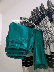 Emerald Green Embroidered Dress