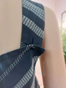 Thrifted Navy Tunic Top