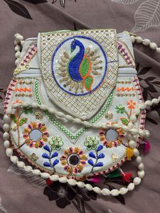 Embroidered Sling Bag