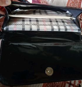 Vintage Black Patent Leather Bag