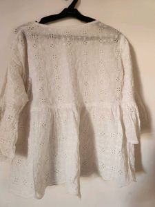 White Eyelet Blouse