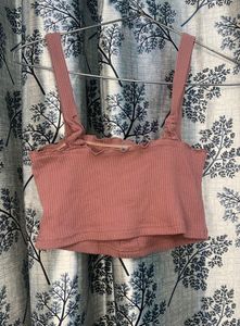 Peach Crop Top