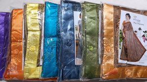 Beautiful 5M Lycra Net Saree