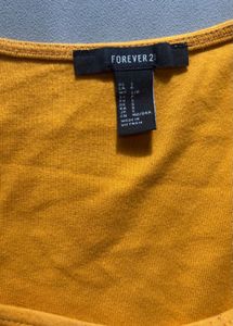 Mustard Crop Top