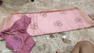 Pink Saree with Blouse
