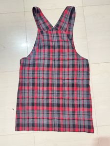 Plaid Pinafore Dress