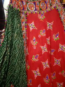 Red Green Choli