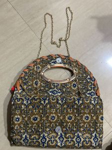 Ethnic Print Clutch Bag