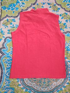 Pink Soft Turtle Neck Top 💗