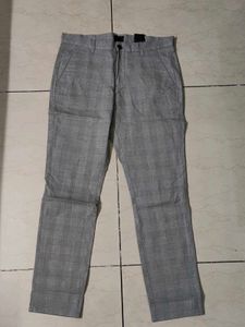 H&M Gray Plaid Men's Trousers