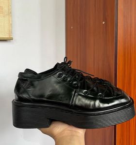 Corset Tie Up Derby Platforms