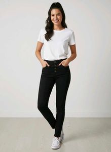 Black High-Waisted Jeans