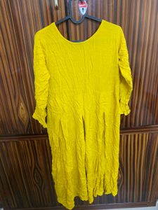 Embroidered Yellow Kurta
