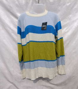 Stylish Striped Knit Sweater