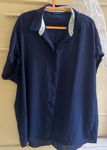 an imported classy navy shirt