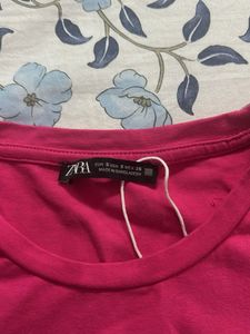 Pink Zara Basic Tee
