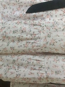 A Korean Floral Print Dress