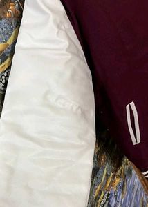 KOREA UNIVERSITY MAROON VARSITY JACKET