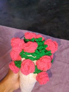 Crocheted Floral Bouquet Tablecloth
