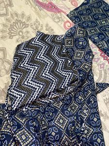Navy Blue Indian Kurti Nd Pent Duppata