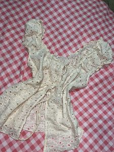 Eyelet Tie Front Top