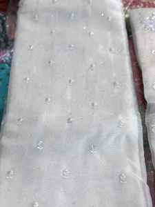 Elegant Silver Embellished Pakistani Suit