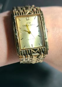 CHARLIE DELON MEN&#39;S WRIST WATCH 24K Gold Plated