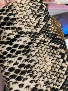 Off Shoulder Snake Print Top