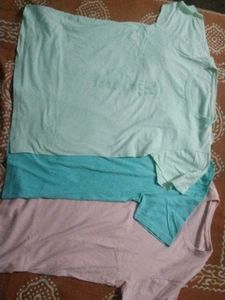 Cotton Regular Fit Street Wear [Green,Blue,Pink]Ts