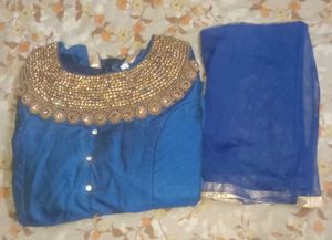 Festive Kurta And Dupatta Set For Women 💙💅✨