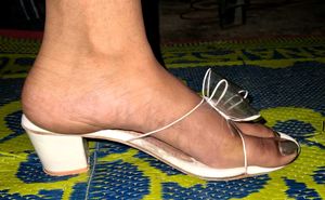 Cute White Bow Flats