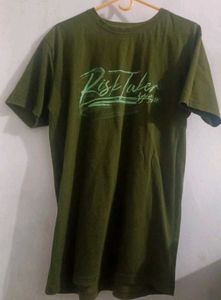 Olive Green Graphic Tee