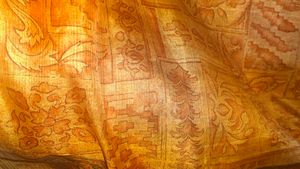 Printed Tusser Silk Saree