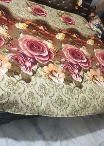 Printed Cotton Blend Double Bedsheet
