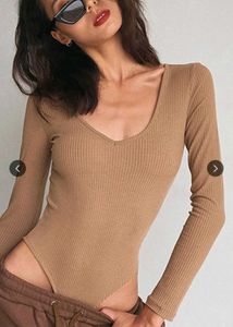 Long Sleeve Ribbed Bodysuit