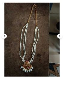 Pearl & Gold Pendant Necklace