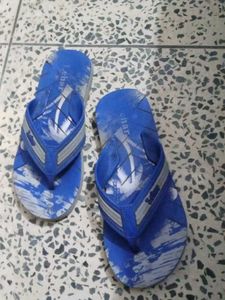 Blue Lehar Slippers