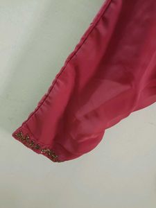 Onion Pink Handworked Kurta Set