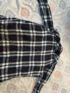 Plaid Long Sleeve Button-Up