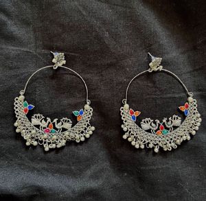 Tribal Peacock Jhumkas