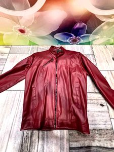 Burgundy Leather Jacket